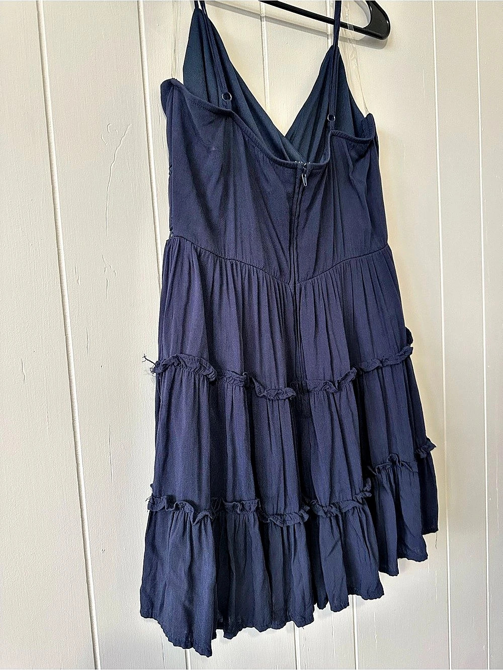 Trixxi Tiered Mini Dress in Blue Size Medium Like New